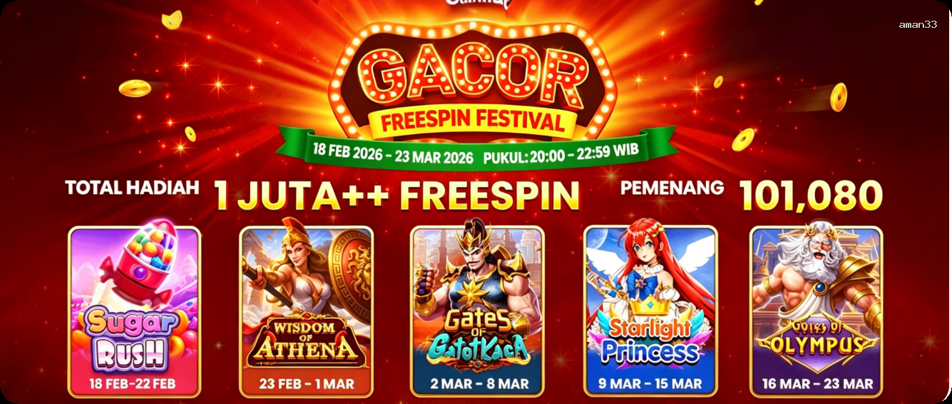 Login aman33 Sekarang Bonus Melimpah